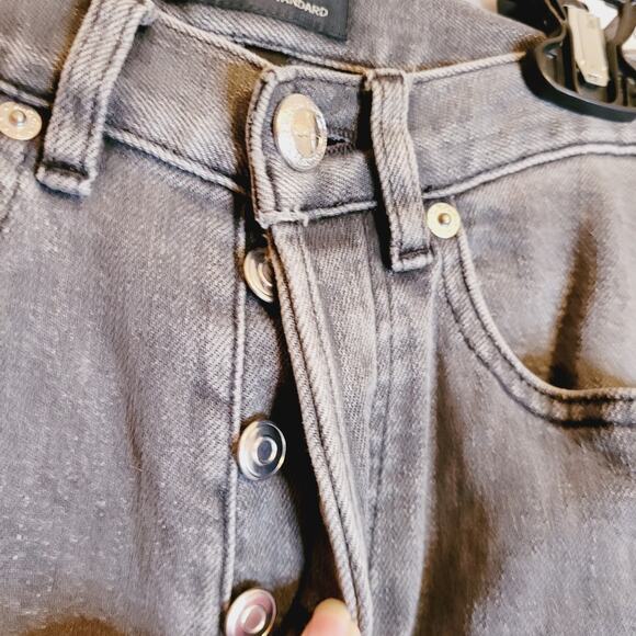 A.P.C. Black Wash Petit New Standard Size 24 straight button fly jeans Grunge - Picture 5 of 11